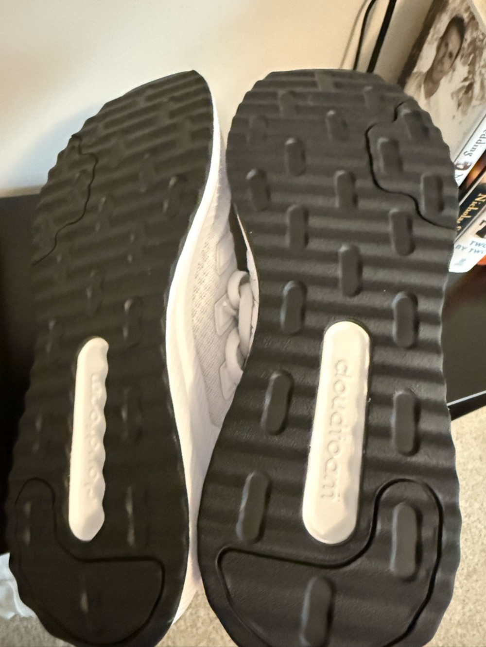 Adidas White Sneakers with Cloudfoam - Picture 5 of 5